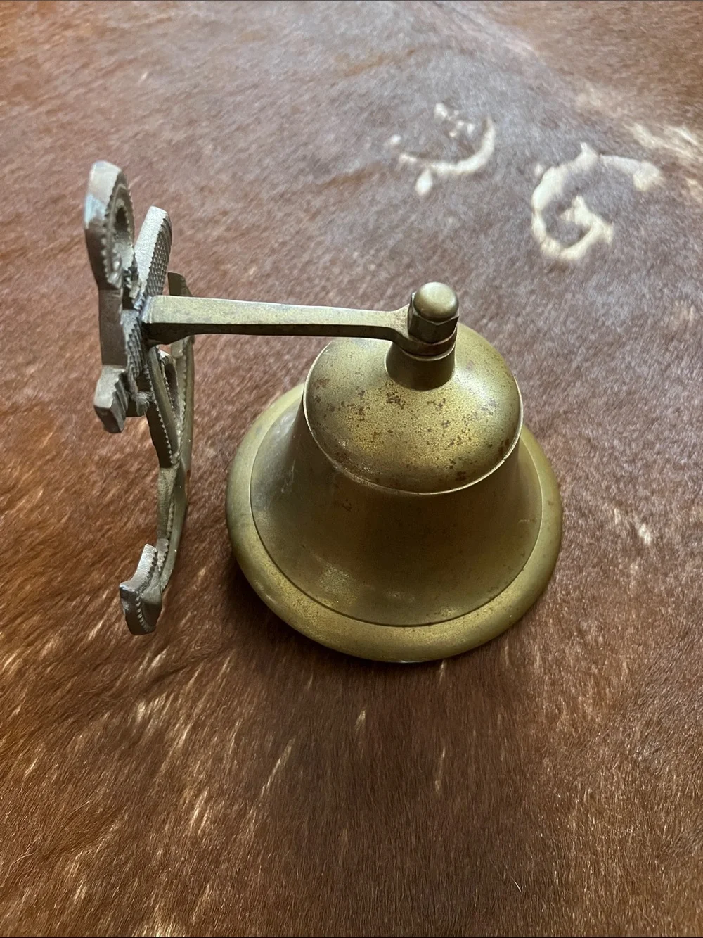 Brass Anchor Wall Bell - Nautical Home Accent
